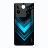 Vertical Blue Arrow Vivo T2 Pro 5G Glass Back Cover Online