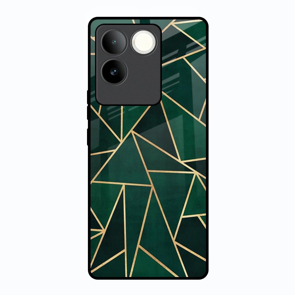 Abstract Green Vivo T2 Pro 5G Glass Back Cover Online