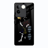Luffy Line Art Vivo T2 Pro 5G Glass Back Cover Online