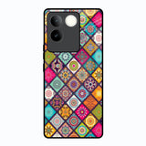 Multicolor Mandala Vivo T2 Pro 5G Glass Back Cover Online