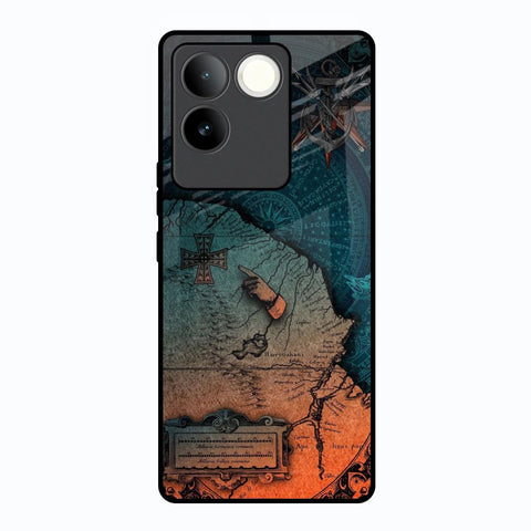 Geographical Map Vivo T2 Pro 5G Glass Back Cover Online