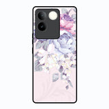 Elegant Floral Vivo T2 Pro 5G Glass Back Cover Online