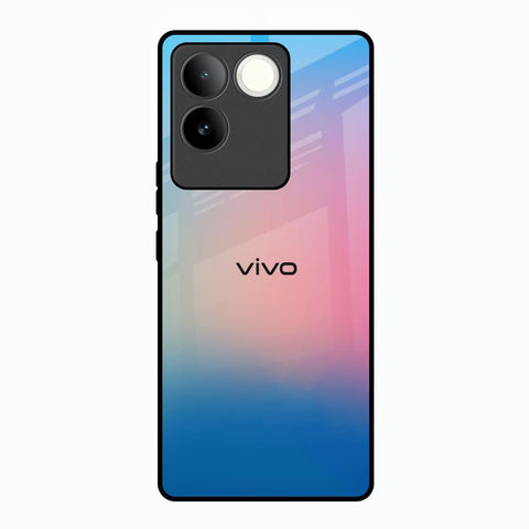 Blue & Pink Ombre Vivo T2 Pro 5G Glass Back Cover Online