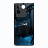 Polygonal Blue Box Vivo T2 Pro 5G Glass Back Cover Online