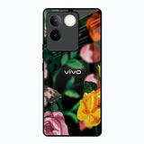 Flowers & Butterfly Vivo T2 Pro 5G Glass Back Cover Online