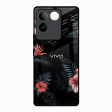 Tropical Art Flower Vivo T2 Pro 5G Glass Back Cover Online