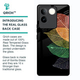 Colorful Leaves Glass Case for Vivo T2 Pro 5G