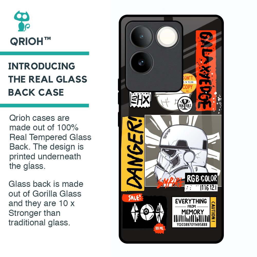 Galaxy Edge Glass Case for Vivo T2 Pro 5G