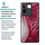 Crimson Ruby Glass Case for Vivo T2 Pro 5G