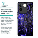 Techno Color Pattern Glass Case For Vivo T2 Pro 5G