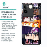 Anime Eyes Glass Case for Vivo T2 Pro 5G