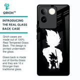 Monochrome Goku Glass Case for Vivo T2 Pro 5G