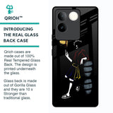 Luffy Line Art Glass Case for Vivo T2 Pro 5G
