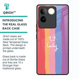 Lucky Abstract Glass Case for Vivo T2 Pro 5G