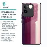 Brush Stroke Art Glass Case for Vivo T2 Pro 5G