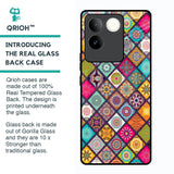 Multicolor Mandala Glass Case for Vivo T2 Pro 5G