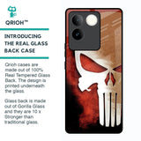 Red Skull Glass Case for Vivo T2 Pro 5G