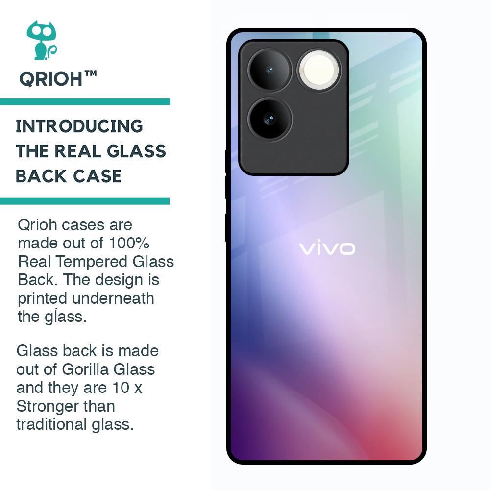 Abstract Holographic Glass Case for Vivo T2 Pro 5G