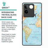 Fly Around The World Glass Case for Vivo T2 Pro 5G