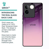Purple Gradient Glass case for Vivo T2 Pro 5G