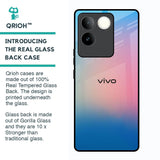 Blue & Pink Ombre Glass case for Vivo T2 Pro 5G