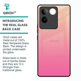 Pastel Pink Gradient Glass Case For Vivo T2 Pro 5G