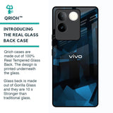 Polygonal Blue Box Glass Case For Vivo T2 Pro 5G
