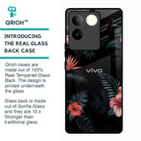 Tropical Art Flower Glass Case for Vivo T2 Pro 5G