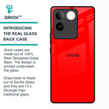 Blood Red Glass Case for Vivo T2 Pro 5G
