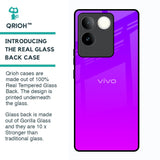 Purple Pink Glass Case for Vivo T2 Pro 5G