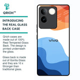 Wavy Color Pattern Glass Case for Vivo T2 Pro 5G