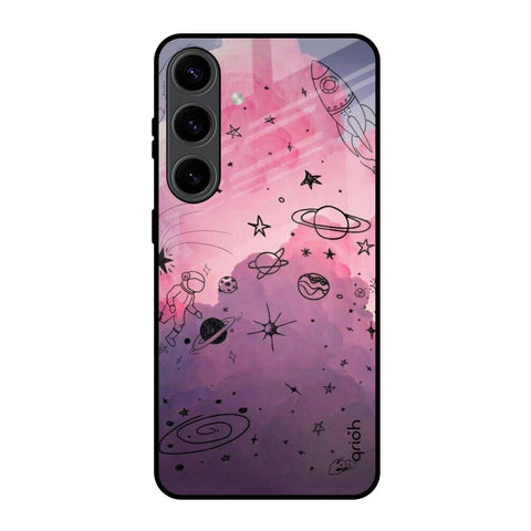 Space Doodles Samsung Galaxy S24 5G Glass Back Cover Online