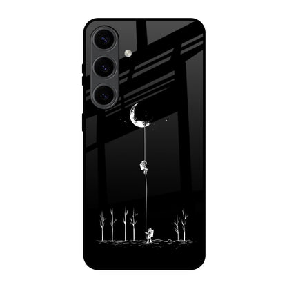 Catch the Moon Samsung Galaxy S24 5G Glass Back Cover Online
