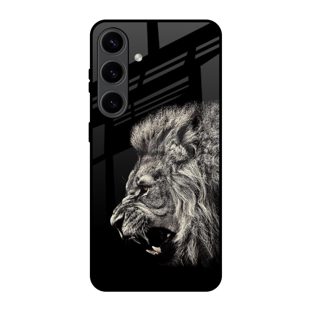 Brave Lion Samsung Galaxy S24 5G Glass Back Cover Online