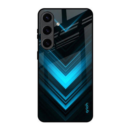 Vertical Blue Arrow Samsung Galaxy S24 5G Glass Back Cover Online