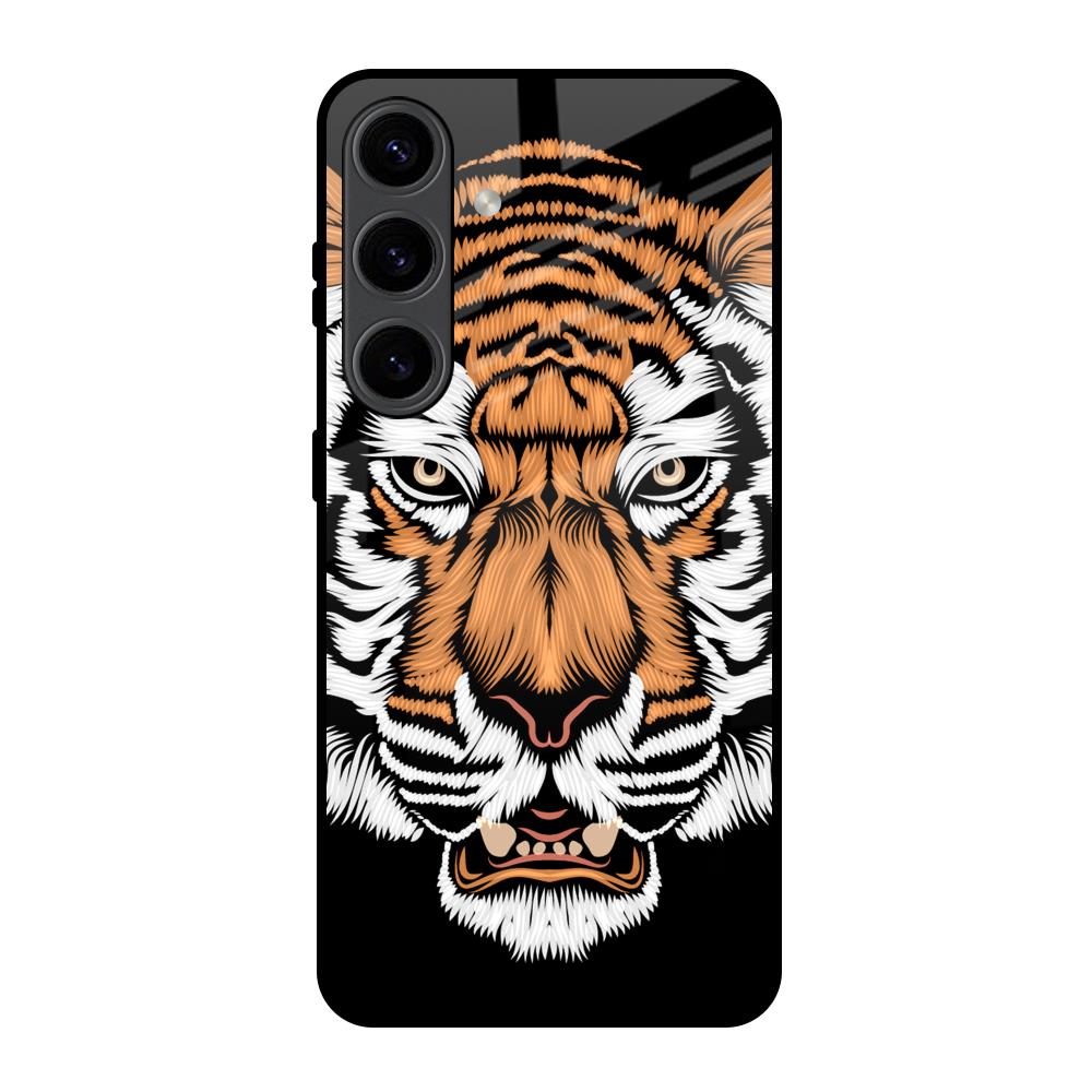 Angry Tiger Samsung Galaxy S24 5G Glass Back Cover Online
