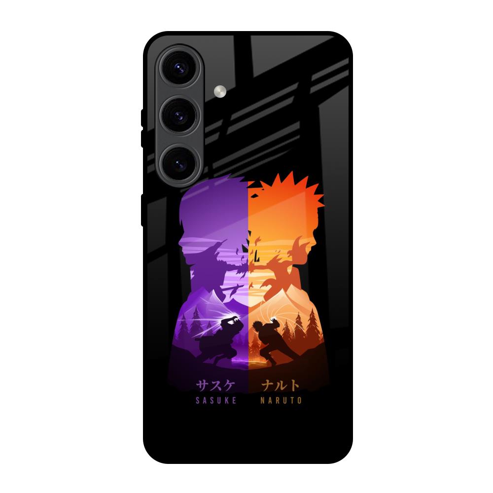 Minimalist Anime Samsung Galaxy S24 5G Glass Back Cover Online