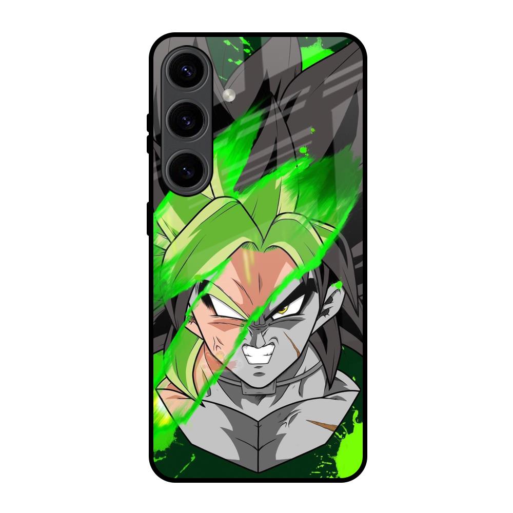 Anime Green Splash Samsung Galaxy S24 5G Glass Back Cover Online