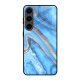 Vibrant Blue Marble Samsung Galaxy S24 5G Glass Back Cover Online