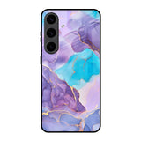Alcohol ink Marble Samsung Galaxy S24 5G Glass Back Cover Online
