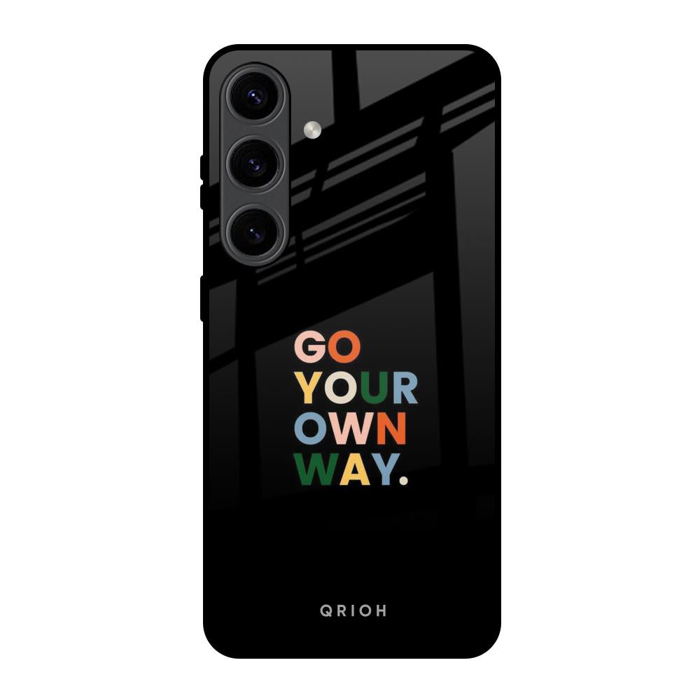 Go Your Own Way Samsung Galaxy S24 5G Glass Back Cover Online