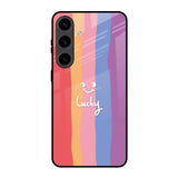 Lucky Abstract Samsung Galaxy S24 5G Glass Back Cover Online