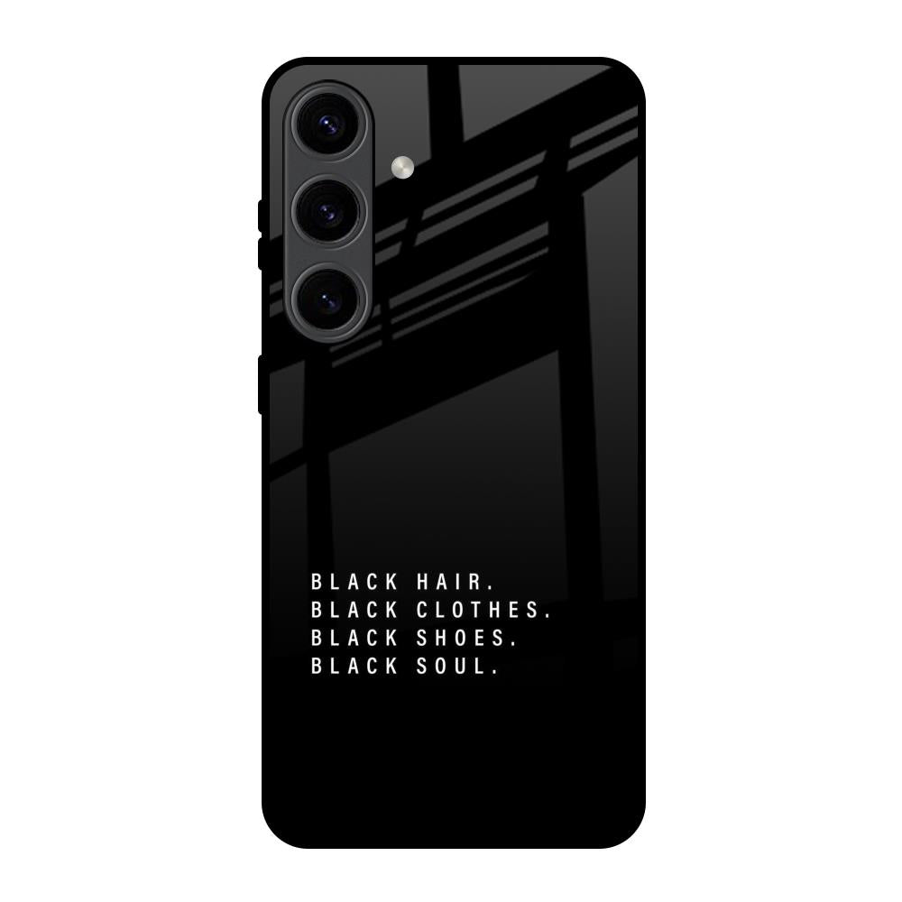 Black Soul Samsung Galaxy S24 5G Glass Back Cover Online