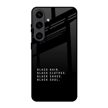 Black Soul Samsung Galaxy S24 5G Glass Back Cover Online