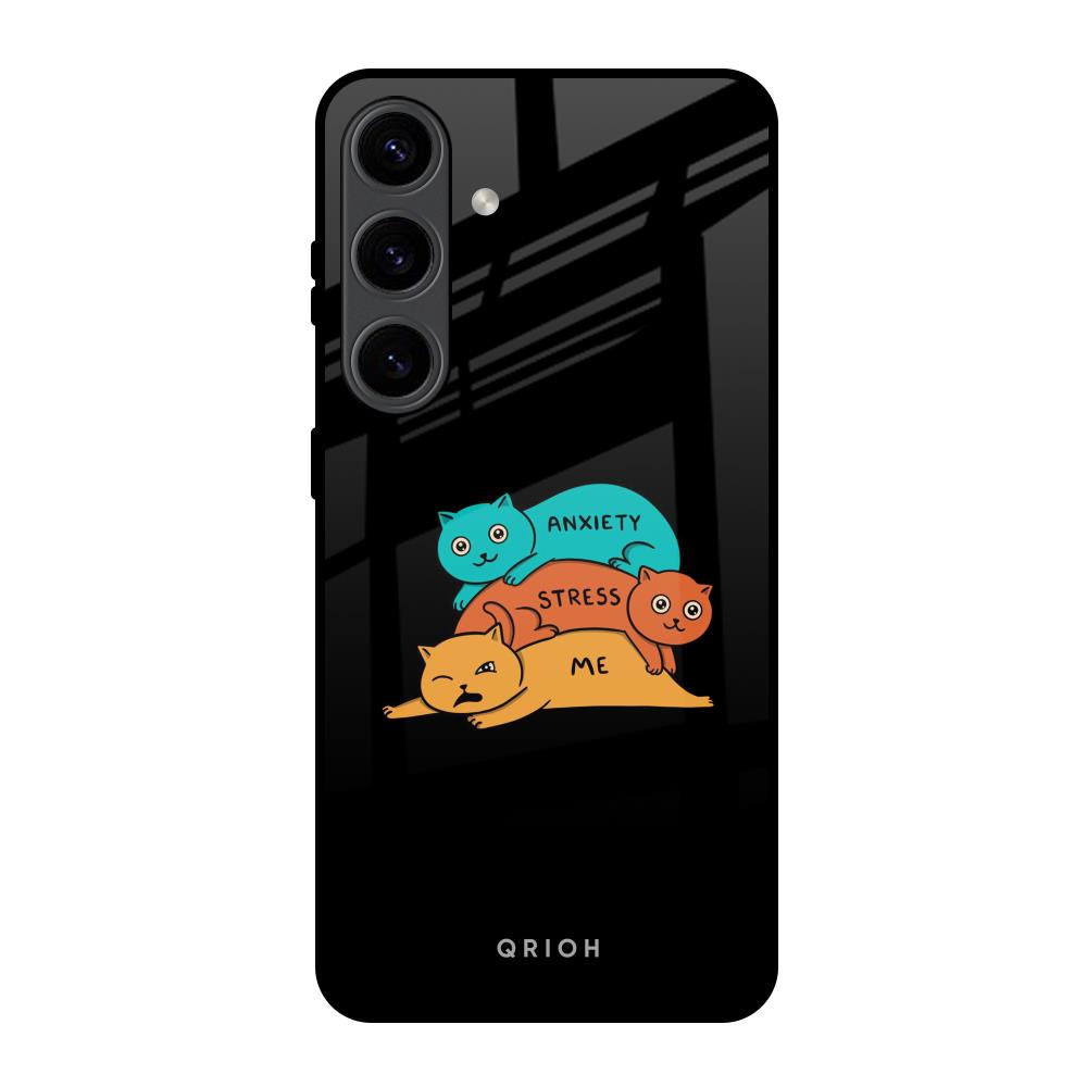 Anxiety Stress Samsung Galaxy S24 5G Glass Back Cover Online