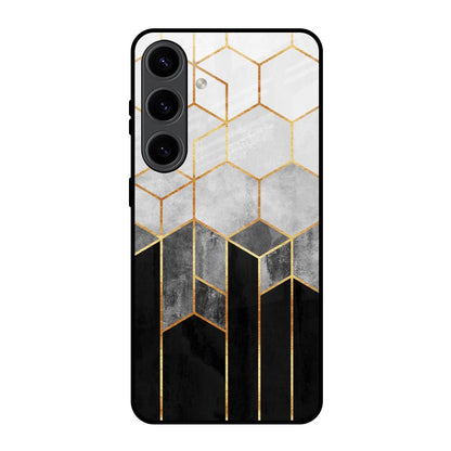 Tricolor Pattern Samsung Galaxy S24 5G Glass Back Cover Online