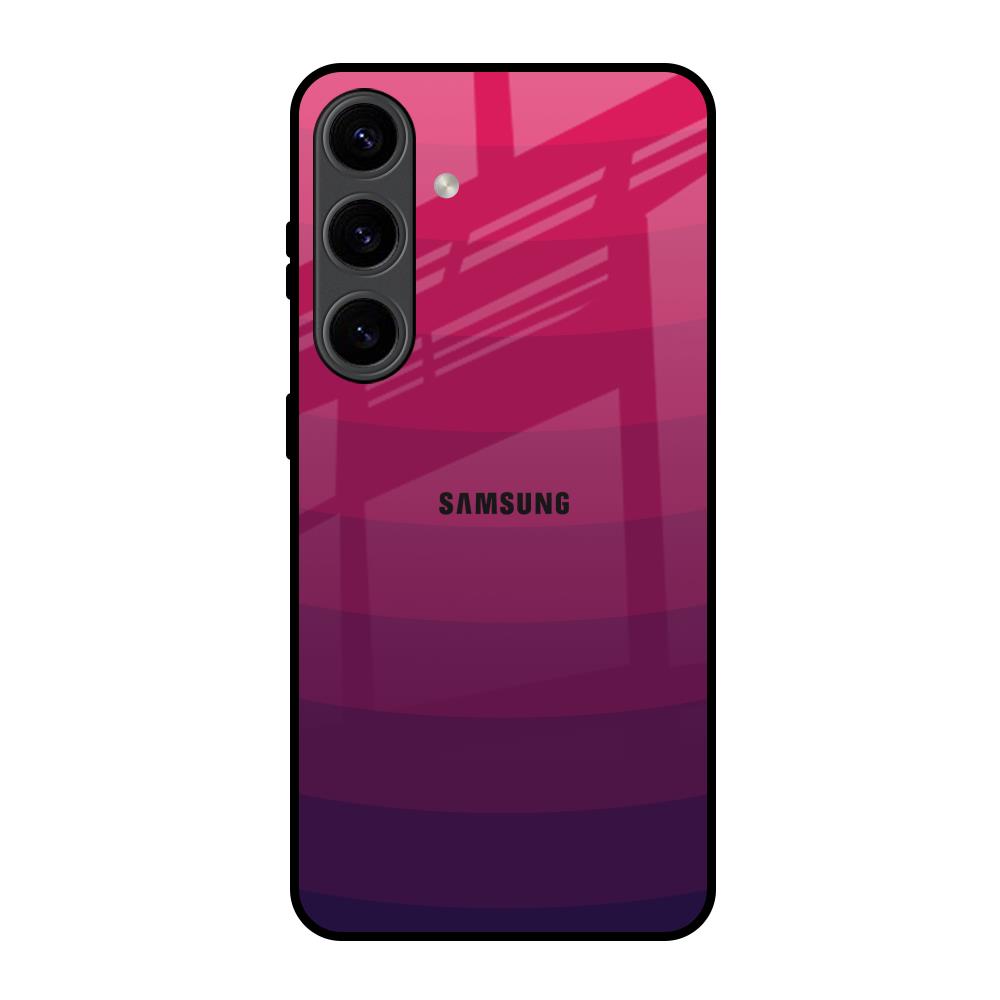 Wavy Pink Pattern Samsung Galaxy S24 5G Glass Back Cover Online
