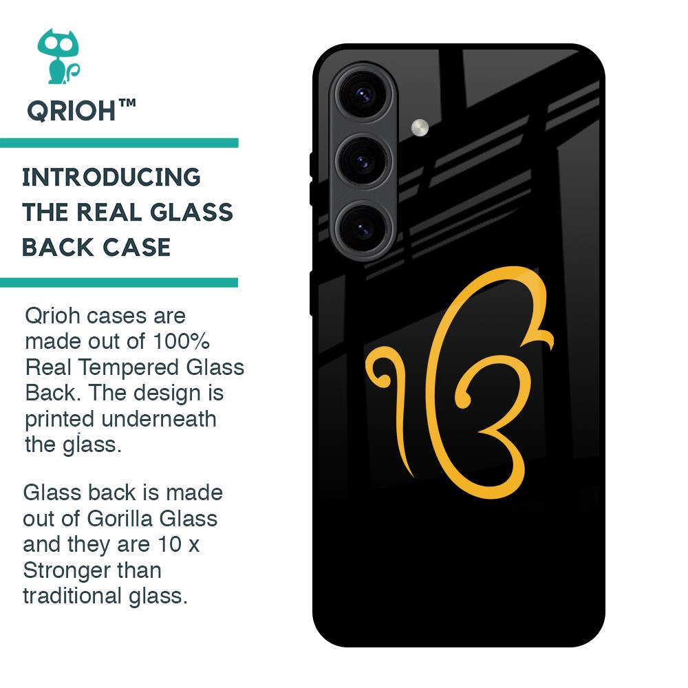 Luxury Fashion Initial Glass Case for Samsung Galaxy S24 5G