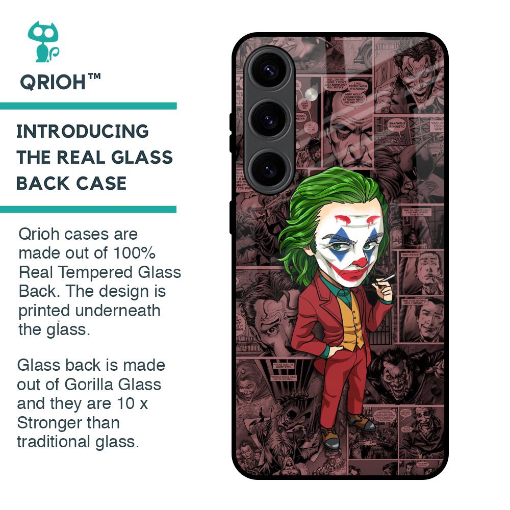 Joker Cartoon Glass Case for Samsung Galaxy S24 5G