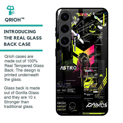 Astro Glitch Glass Case for Samsung Galaxy S24 5G